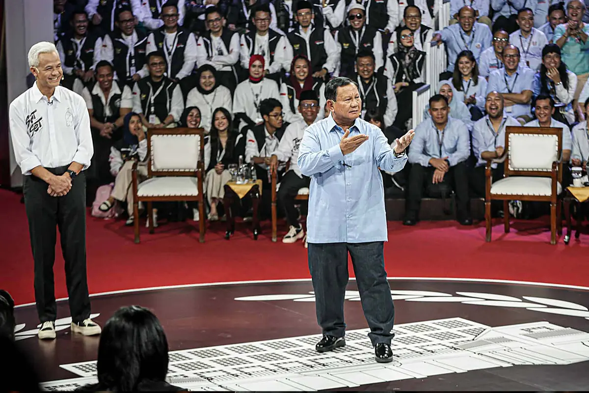 Ketiga Capres Saling Adu Argumen pada Debat Perdana Pilpres 2024