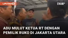 Keributan terjadi antara RT Riang Prasetya dengan pemilik Ruko. Peristiwa tersebut terjadi di Pluit, Jakarta Utara pada Selasa (30/5/2023)