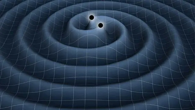 Ilustrasi gelombang gravitasi