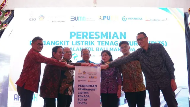Dukung Presidensi G20, PLTS Jalan Tol Bali-Mandara Beroperasi