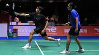 Pasangan Zachariah Josiahno Sumanti/Hediana Julimarbela menjelang Kejuaraan Dunia Bulutangkis 2022. (Dok. PBSI)