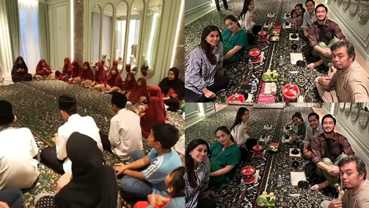 6 Potret Syukuran Rumah Baru Nagita Slavina dan Raffi Ahmad, Buka Puasa Bersama