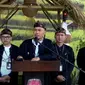 Jajaran KPU Kabupaten Subang saat konferensi pers masa pendaftaran pencalonan pada Pemilihan Bupati dan Wakil Bupati Kabupaten Subang.