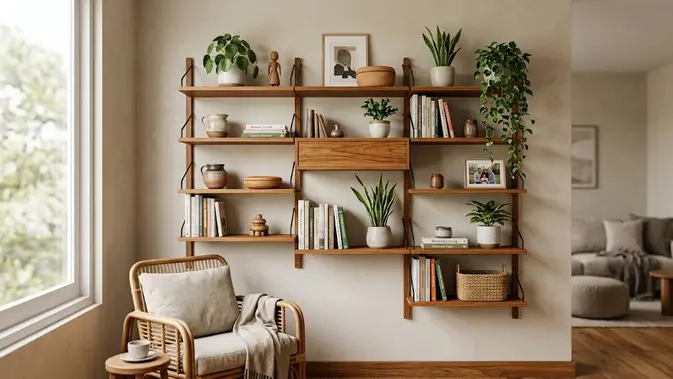 7 Model Ambalan Dinding untuk Menambah Tempat Simpan di Rumah, Ubah Sudut Kosong Menjadi Area Fungsional