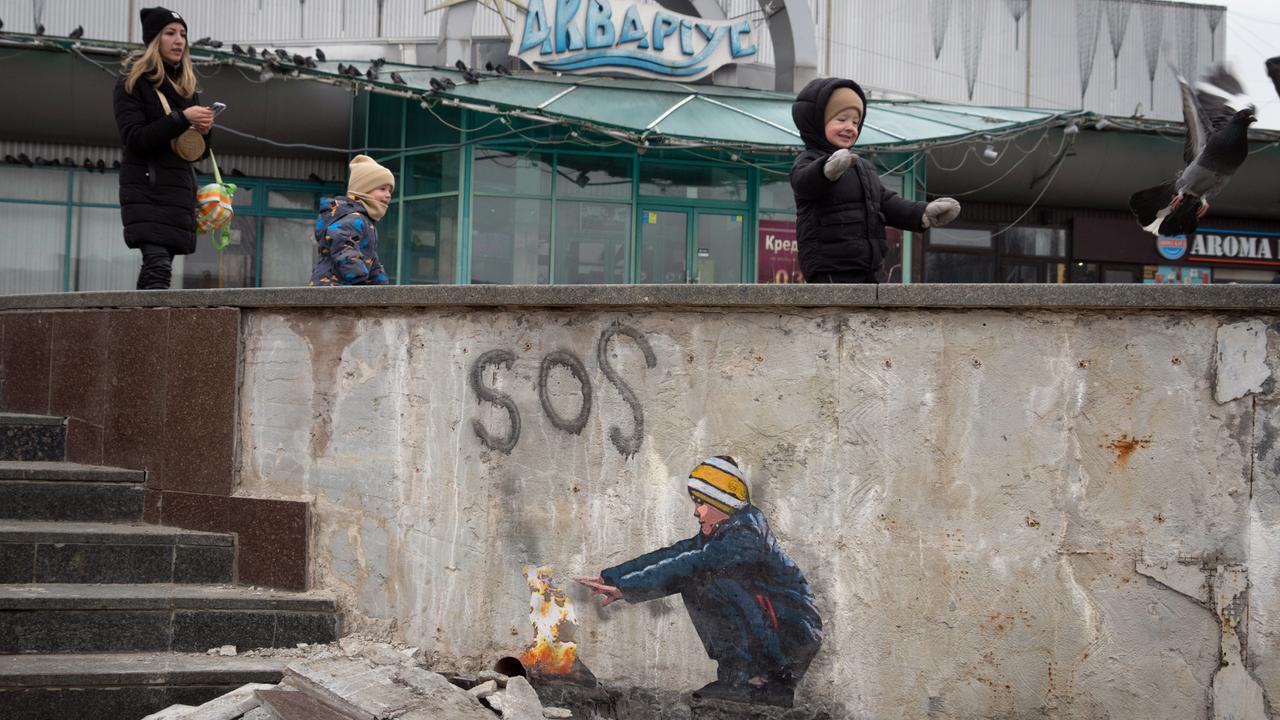 Pesan Damai Seniman Jalanan TvBoy untuk Korban Perang Rusia - Ukraina