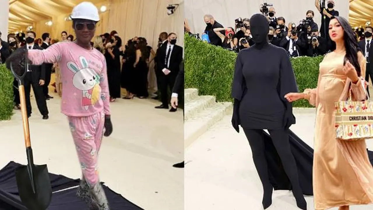 6 Editan Kocak Momen Met Gala 2021 Ini Bikin Tepuk Jidat