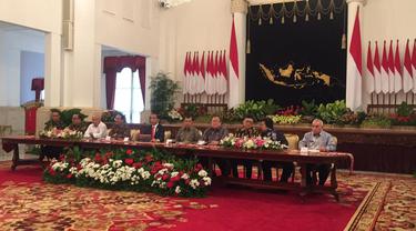 Presiden Jokowi mengumumkan pemindahan Ibu Kota negara baru ke Penajam Paser Utara dan Kutai Kertanegara. (Liputan6.com/Lizsa Egeham)