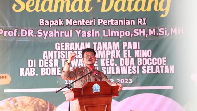 Menteri Pertanian Syahrul Yasin Limpo