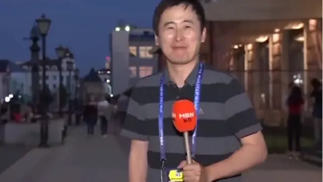 Reporter Dicium Dua Kali Saat Siaran, Warganet Mendadak Ingin Ke Rusia