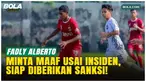 Fadly Alberto meminta maaf usai menendang Rakha Nurkholis dalam laga EPA U-20 di Semarang, Minggu (19/4/2026). Ia mengakui kesalahan, meminta maaf ke tim, Timnas Indonesia, dan siap menerima sanksi dari PSSI.