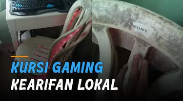 Ada-ada saja ide kreatif seseorang ini ketika kursi plastik dirubah menjadi kursi gaming.