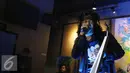 Candil beraksi saat peluncuran album Rockalisasi, Jakarta, Rabu (27/04). Rockalisasi adalah album solo perdana Candil usai keluar dari Seurieus. (Liputan6.com/Herman Zakharia)