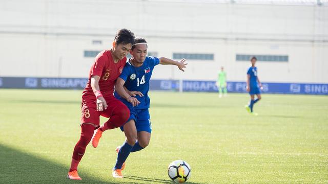 Timnas Indonesia U-23 Vs Filipina U-23 di Stadion Jalan Besar, Singapura, Minggu (9/6/2019).