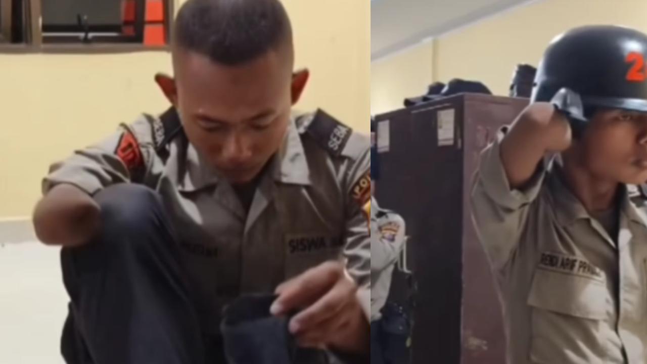 Tak jadi Halangan Raih Cita-Cita, Remaja Disabilitas jadi Siswa Seba Polri Ikuti Latihan Penuh Percaya Diri