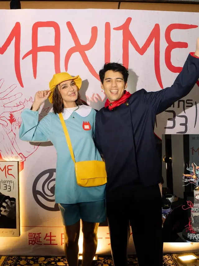 Luna Maya jadi anak TK saat Maxime Bouttier Rayakan Ultah ke-33. [@bouttier_maxime]