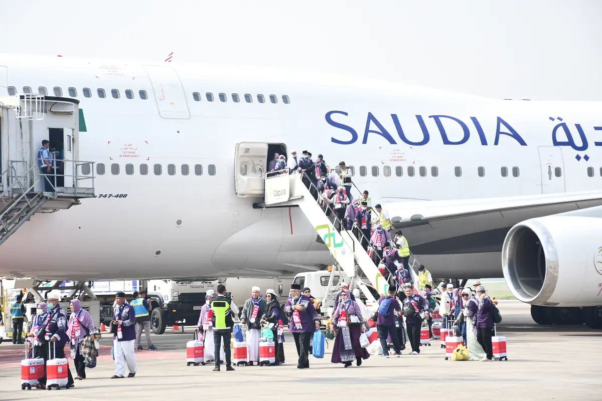 Jemaah Haji Indonesia Tiba di Tanah Air