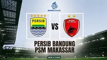Ilustrasi Persib Bandung vs PSM Makassar. (Bola,com/AI)