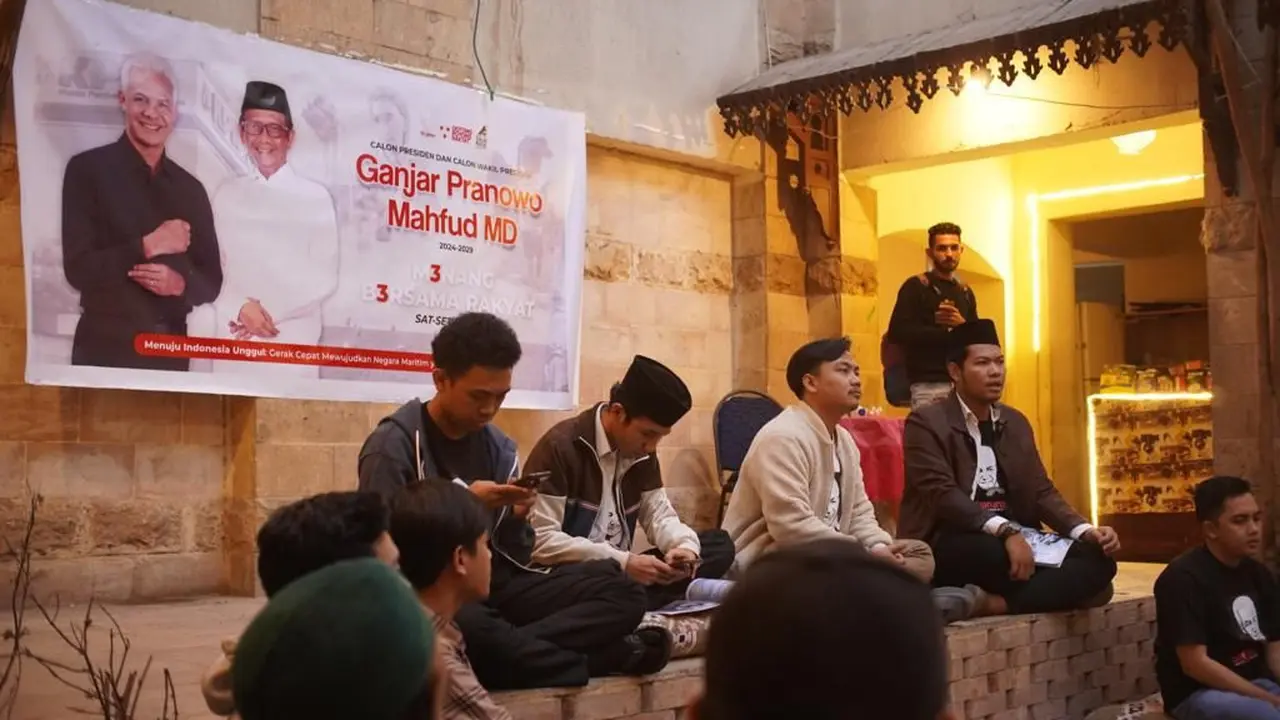 Sejumlah diaspora Indonesia di Mesir menggelar diskusi politik. (Liputan6.com/ ist)