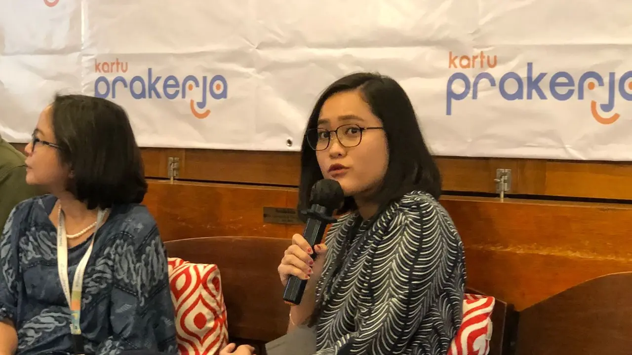 Head Kemitraan dan Program Kartu Prakerja Dwina M Putri, dalam konferensi pers, Rabu (18/1/2023).