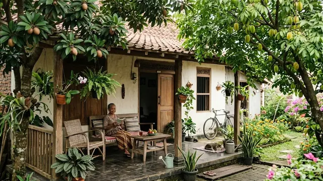 Pohon Sawo di Teras Rumah