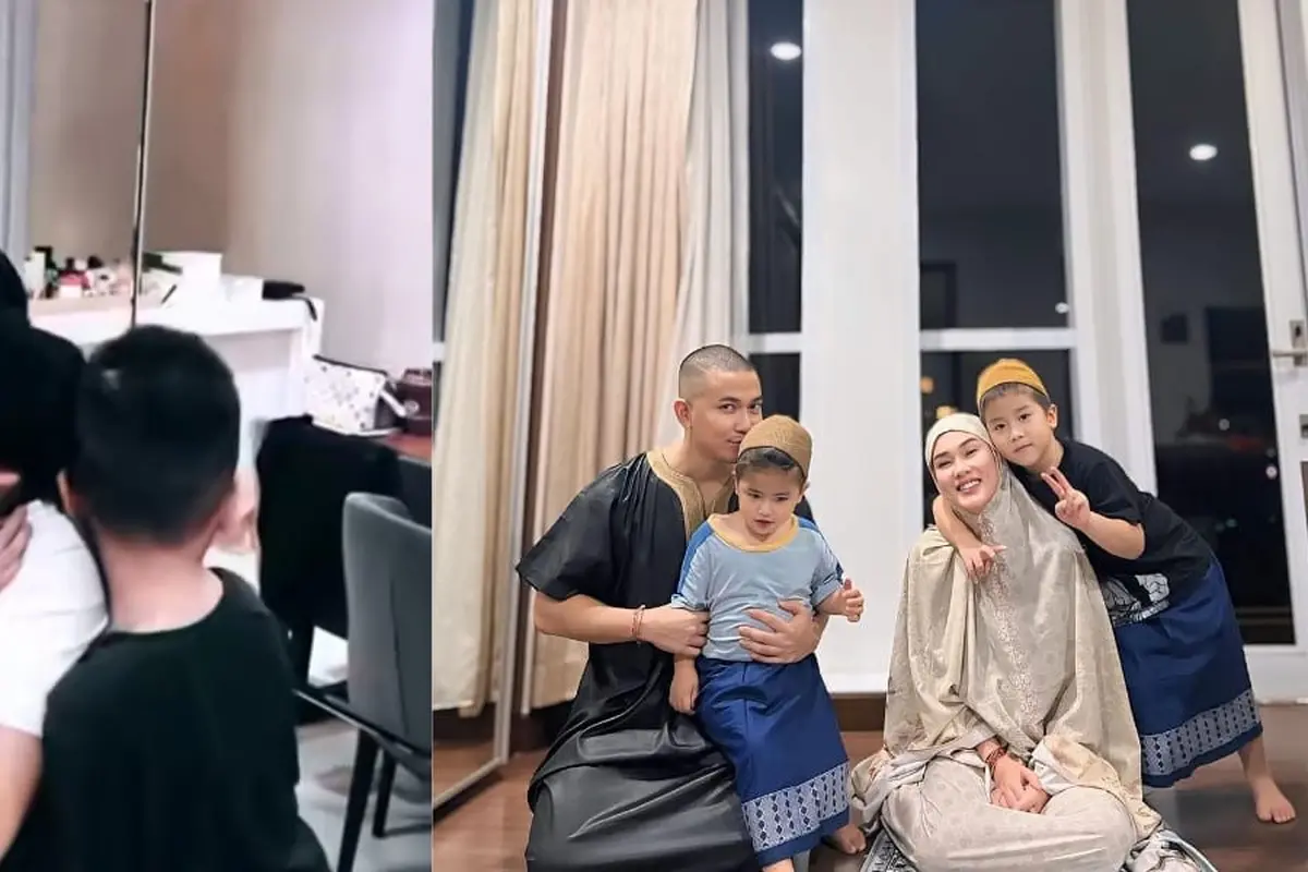 Potret Anggi Pratama bersama anak-anaknya (Sumber: Instagram/@anggipratamazayn)