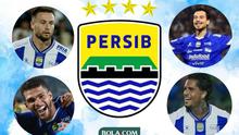 Marc Klok, Berguinho, Thom Haye, dan Ramon Tanque - Persib Bandung. (Bola.com/Benediktus Gerendo Pradigdo)