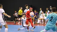 Timnas futsal putri Indonesia&nbsp;berhasil membekuk Hongkong dengan skor 5-0 pada laga terakhir Grup B kualifikasi&nbsp;Piala Asia Futsal Putri 2025 di GOR Amongrogo, Minggu (19/1/2025). (dok. Futsal Indonesia)