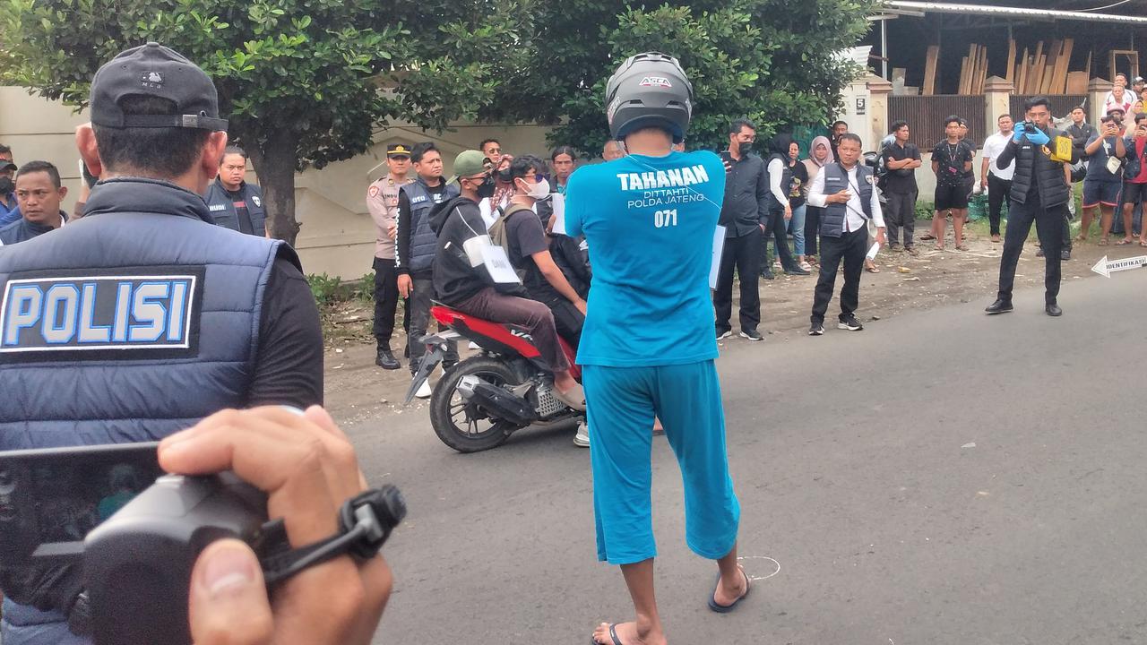 Rekonstruksi Penembakan Siswa SMKN4 Semarang, Aipda Robig Peragakan 44 Adegan