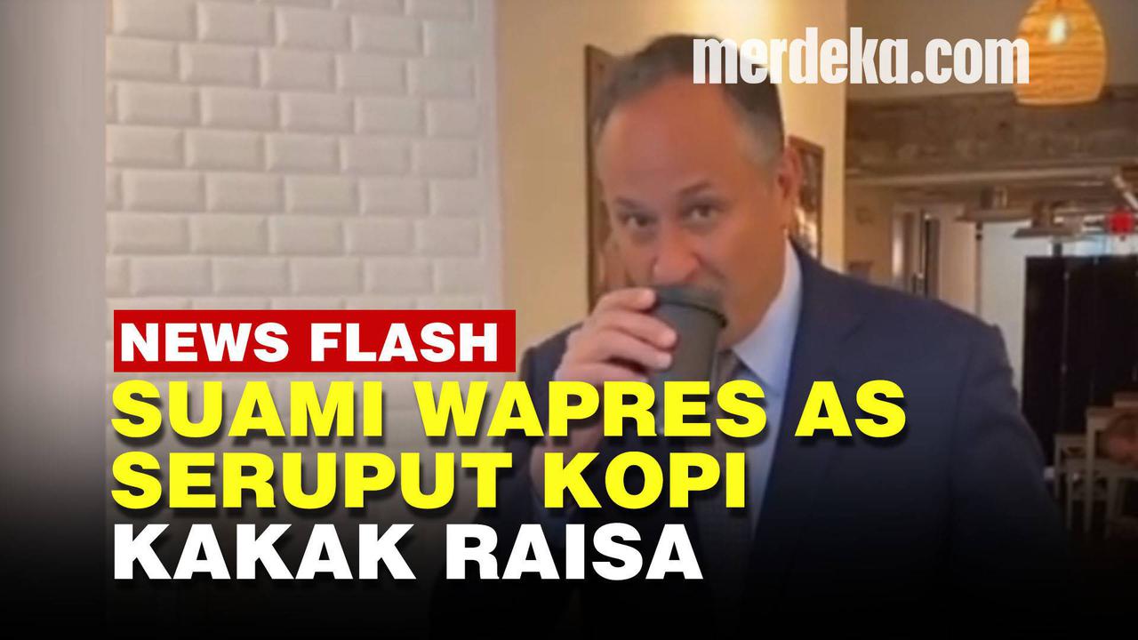 VIDEO: Suami Wapres AS Beli Kopi di Kedai Kakak Penyanyi Raisa