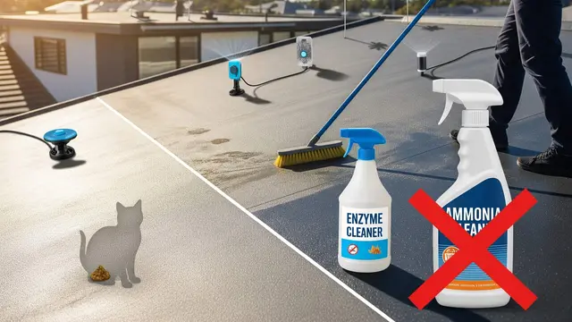cara mencegah kucing liar berak di atap rumah