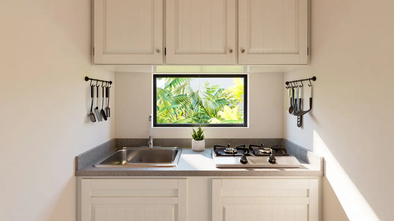 Desain Jendela Kecil untuk Dapur Sederhana