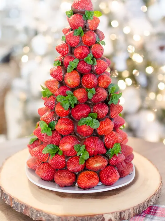 8 Potret Pohon Natal yang Terbuat dari Buah dan Sayur, Bisa Langsung Dimakan