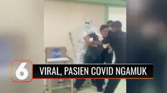 Seorang pasien terpapar Covid-19 mengamuk di lobi IGD RSUD Pasar Minggu, Jakarta Selatan. Akibatnya, petugas keamanan yang mencoba menenangkan pasien tersebut kini ikut terpapar Covid-19.