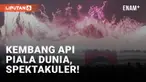 Ajang Piala Dunia 2022 Qatar resmi dibuka Minggu (21/11) malam. Piala dunia dibuka dengan pertunjukan pesta kembang api yang spektakuler.