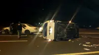 Mobil Wartawan Peliput Haji Kecelakaan, Sopir Meninggal