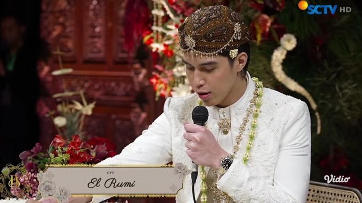 Detik-Detik Ijab Kabul El Rumi - Syifa Hadju, Sang Mempelai Pria Berucap dengan Nada Tegas