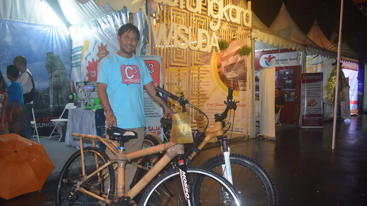 Sepeda Listrik Bambu Asal Bali, Tahan Gowes hingga 250 Km