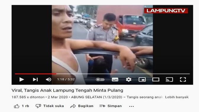 Gambar Tangkapan Layar Video dari Channel YouTube Lampung TV.