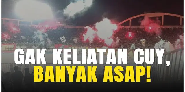 VIDEO: Chaos di Sleman, Laga PSS Sleman vs Persija Dihentikan karena Flare &amp; Bom Asap!
