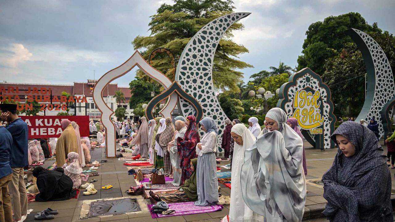 FOTO: Suasana Shalat Iduladha di Sejumlah Daerah