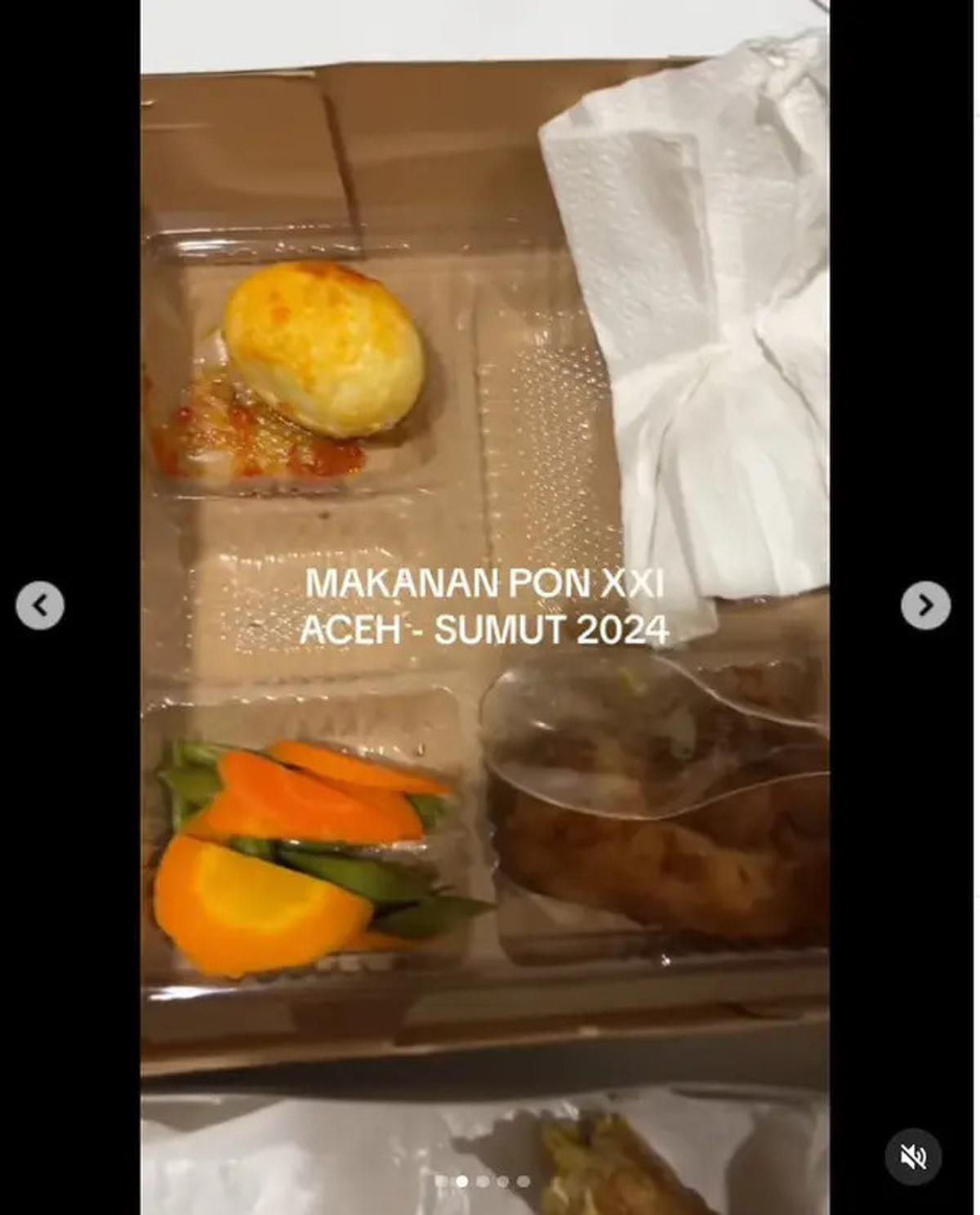 6 Potret Menu Makan Atlet PON XXI Aceh-Sumut, Budget Rp 50 Ribu tapi Prihatin
