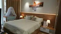 Desain kamar tidur yang berkonsep Japandi bagi kaum milenial. (Liputan6.com/Dinny Mutiah)