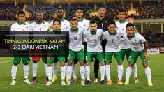 Timnas Indonesia harus menyerah 2-3 dari Vietnam dalam laga ujicoba, Selasa (8/11/2016)