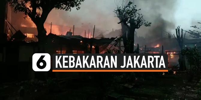 VIDEO: Kebakaran Rumah Bedeng di Pondok Kopi