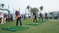 Turnamen golf bertajuk Unlock the Limit yang digelar di Damai Indah Golf – BSD Course, Minggu (25/6/2023).