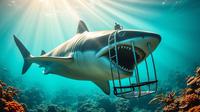 megalodon adalah ©Ilustrasi dibuat Stable Diffusion