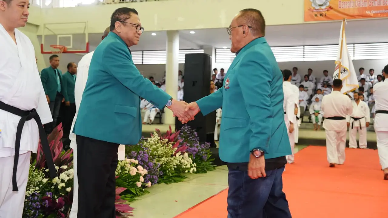 Ketua Umum (Ketum) PP KKI Oesman Sapta (Oso) terpilih secara aklamasi untuk kali keenam.