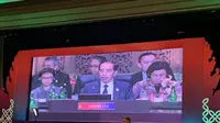 Presiden Jokowi membuka KTT G20 yang dihadiri para pemimpin dunia, dan berlokasi di The Apurva Kempinski, Nusa Dua, Bali pada Selasa (15/11/2022). (Liputan6.com/Benedikta Miranti)