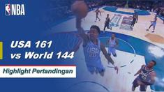 Kyle Kuzma mencetak 35 poin dan memenangkan MVP ketika Team USA mengalahkan Team World, 161 - 144