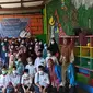 Kegiatan mahasiswa Universitas Pamulang bersama nak-anak usia 7-12 tahun di tempat Pendidikan Agama Nur-Izzah Cilangkap Depok (Istimewa)